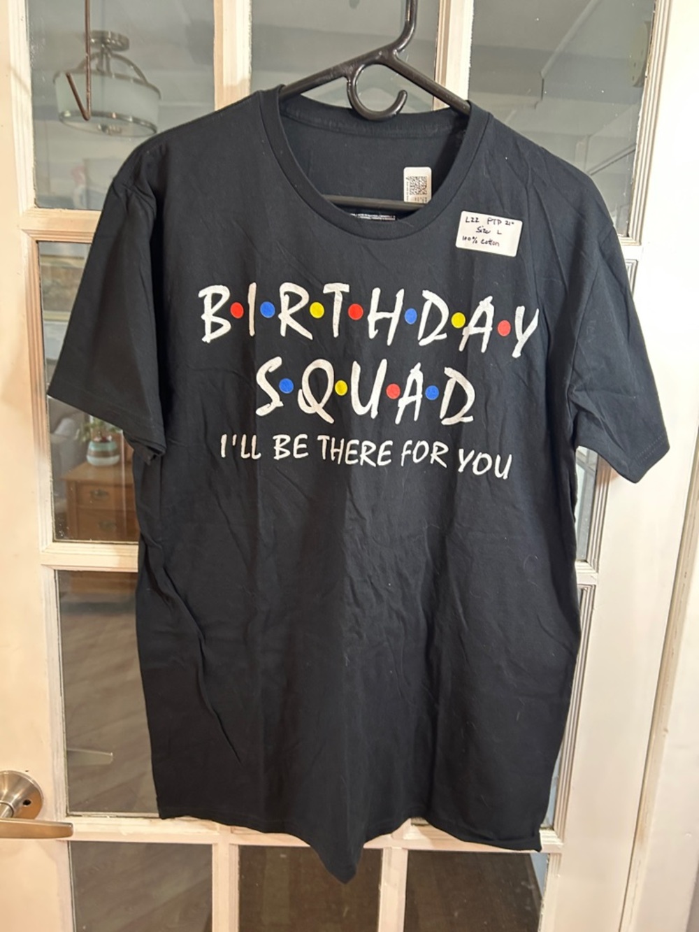 L22.   Birthday Squad Graphic Tee - Black